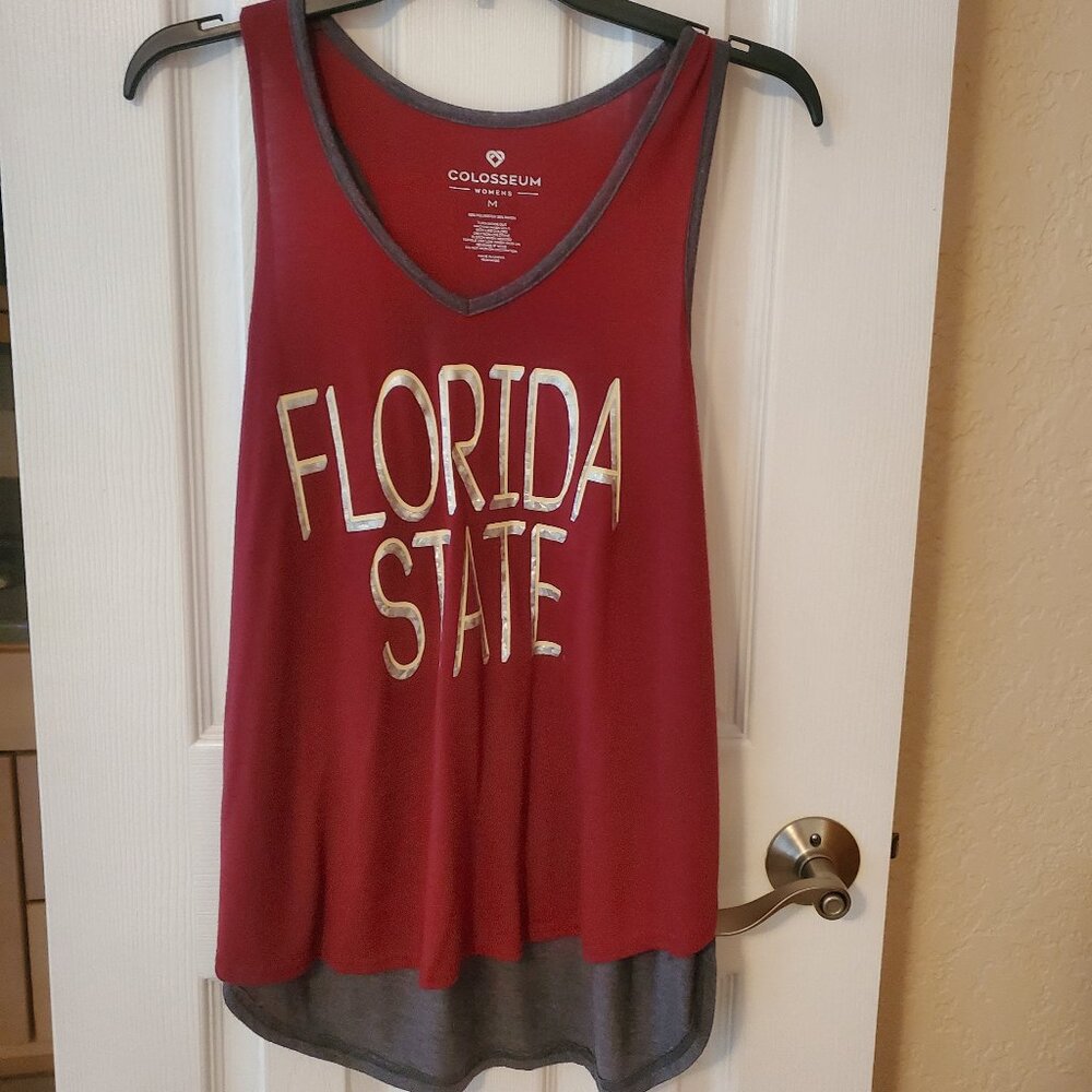 FSU - Florida State University Garnet & Gray - Tank Top - Size Med - Colosseum